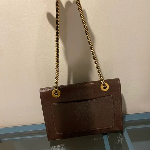 Elegant Burgundy Leather Shoulder Bag - Picture 5 of 6